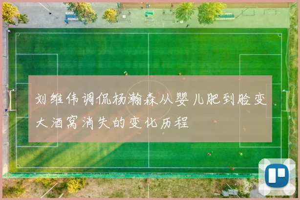 刘维伟调侃杨瀚森从婴儿肥到脸变大酒窝消失的变化历程